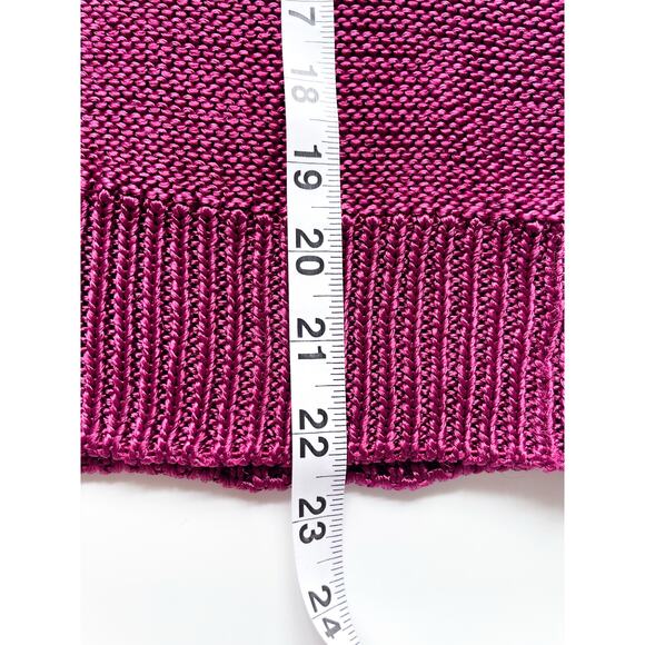 Women's Vintage 80s Christian Dior Separates Slouchy Short Sleeve Sweater Size M - Picture 6 of 8